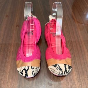 Yosi Samra Leather Ballets Pink Flats 7